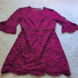 Draper James Rich Burgundy Dress